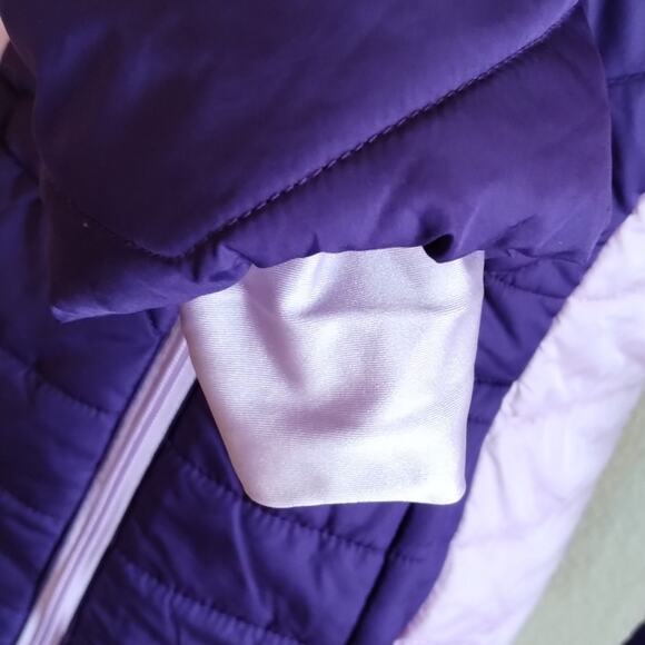 Roebuck & Co. NEW Purple Tonal Pocketed Quilted Puffer Jacket Ski Coat XL 16 - Picture 3 of 14